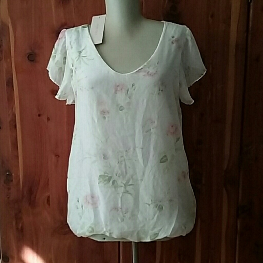 Giusy 100% silk blouse NWT
